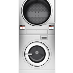 stacked washer extractor and tumble dryer