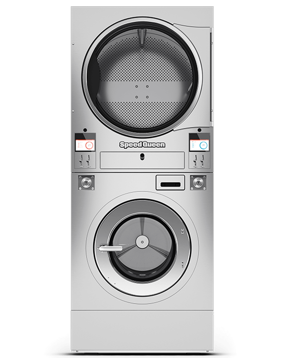 Stacked WasherExtractor/Tumble Dryers Speed Queen® Commercial